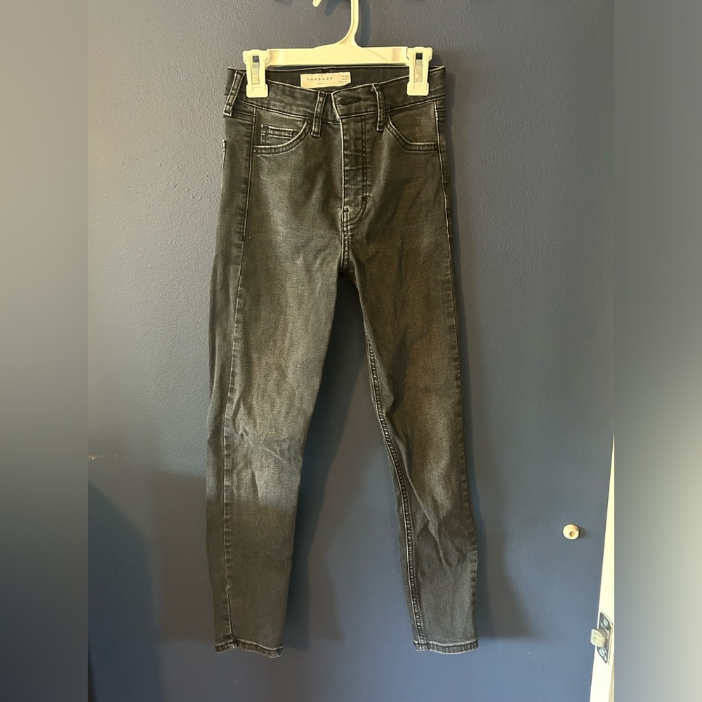 TOPSHOP Skinny Jeans Dark Gray Wash
